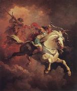 Philippe Jacques Vision of the White Horse Sweden oil painting reproduction